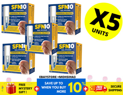 SFN10 Nail Mycosis Subungual Solution (3.3ml) Therapy of nail mycosis ( X 5 )