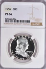 1959 Franklin Half Dollar Proof NGC PF 66 PR Frosty Silver Coin 50C