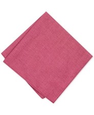 Bar Iii Mens Pocket Square One Size Red Solid