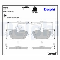 Delphi BremsbelÄGe Satz Vorderachse FüR CitroËN Evasion Jumpy Fiat Scudo Ulysse