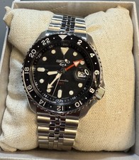 Seiko 5 Sports GMT SSK001 Automatic | Black Dial | Jubilee Bracelet | Box