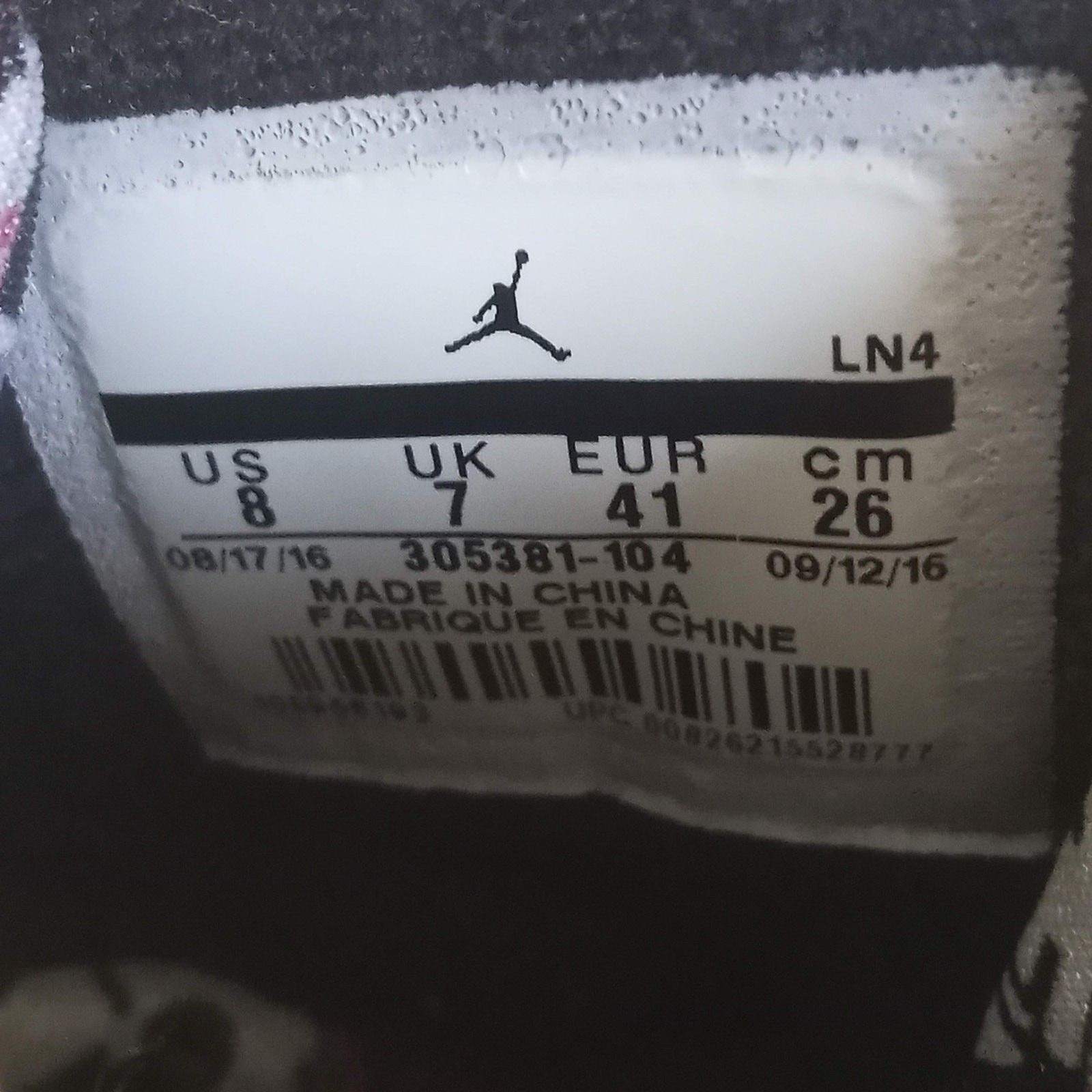 Air Jordan 8 Retro Alternate Leather Size 8 Basketball Shoes 305381-104 Mid Top  thumbnail 9