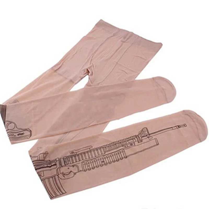 Татуировки прозрачные колготки чулки колготки моды одежды женщин чулки - Изображение 4 из 4