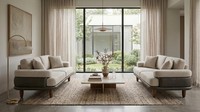 Modernes Beiges Wohnzimmer-Set Sofas Stoffsofas PolstermöBel