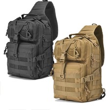Tactical Sling Bag Pack Military Rover Shoulder Backpack Molle Assault Range Bag