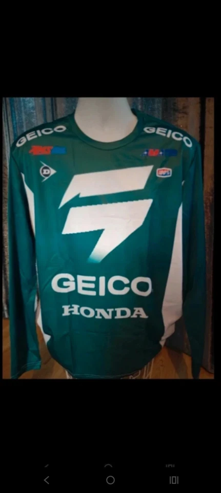 Футболка Honda Geico «Lawrence No196» рекомендуемая розничная цена 65 фунтов размер XL отправка в тот же день - Изображение 2 из 3