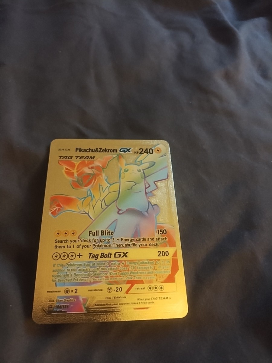 184/181 pokemon gold card POKÉMON GAME S8b 281/184 UR Shadow Rider Calyrex VMAX this card is the perfect way to showcase your collection. pokemon SM - Team Up