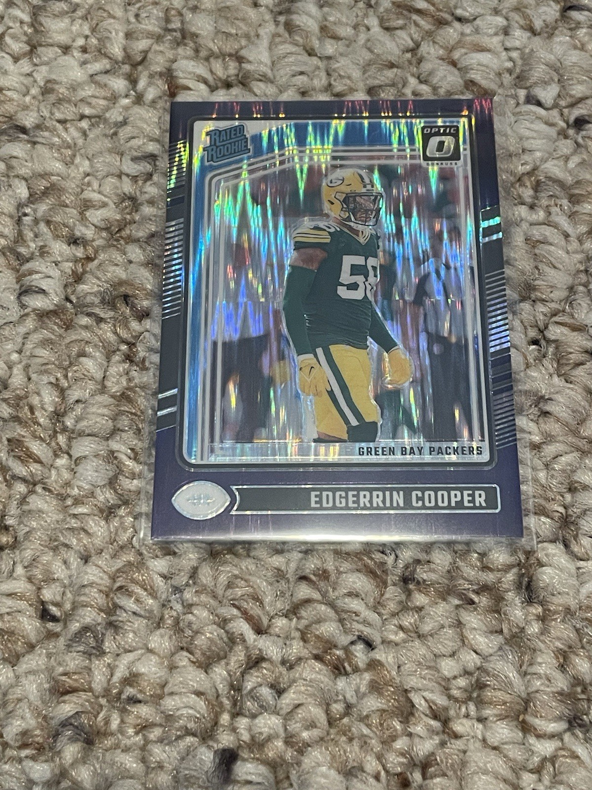 2024 Donruss Optic - Rated Rookie Edgerrin Cooper #231 Purple Shock Prizm (RC)