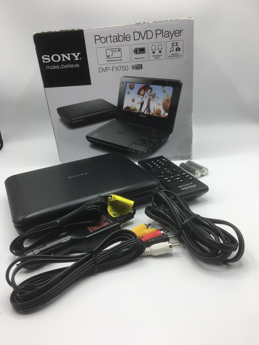 Boxed Sony 7-Inch Portable DVD Player - Region 1 - Black (DVP