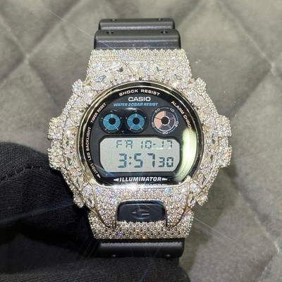 Authentic Casio G-Shock DW6900 Custom Medley CZ Iced Out Watch