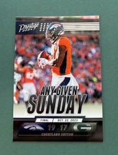 2024 Panini Prestige Football Courtland Sutton Any Given Sunday #AGS-CSN Broncos