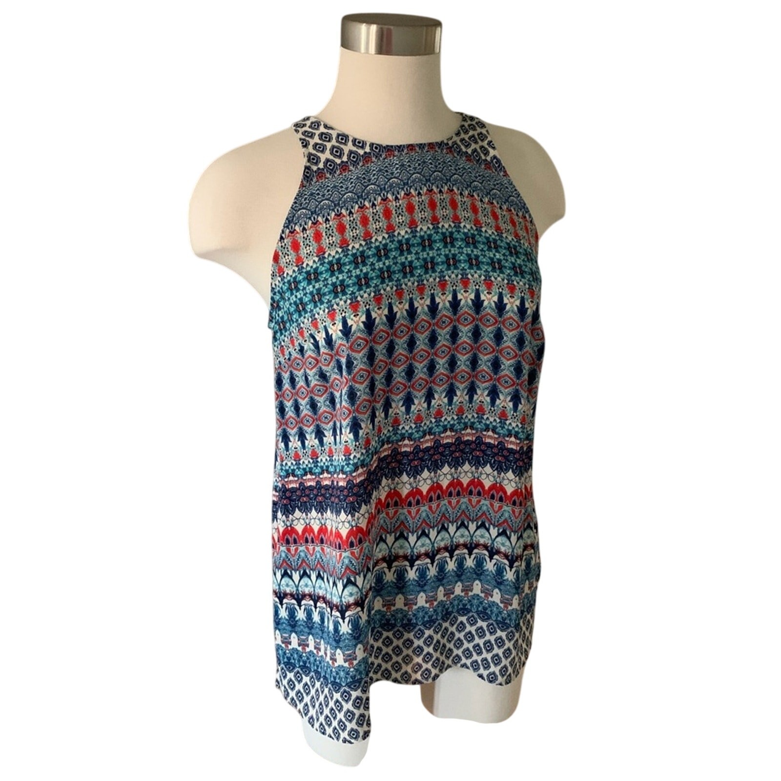 Abbeline Versatile Multicolor Print Sleeveless To… - image 1