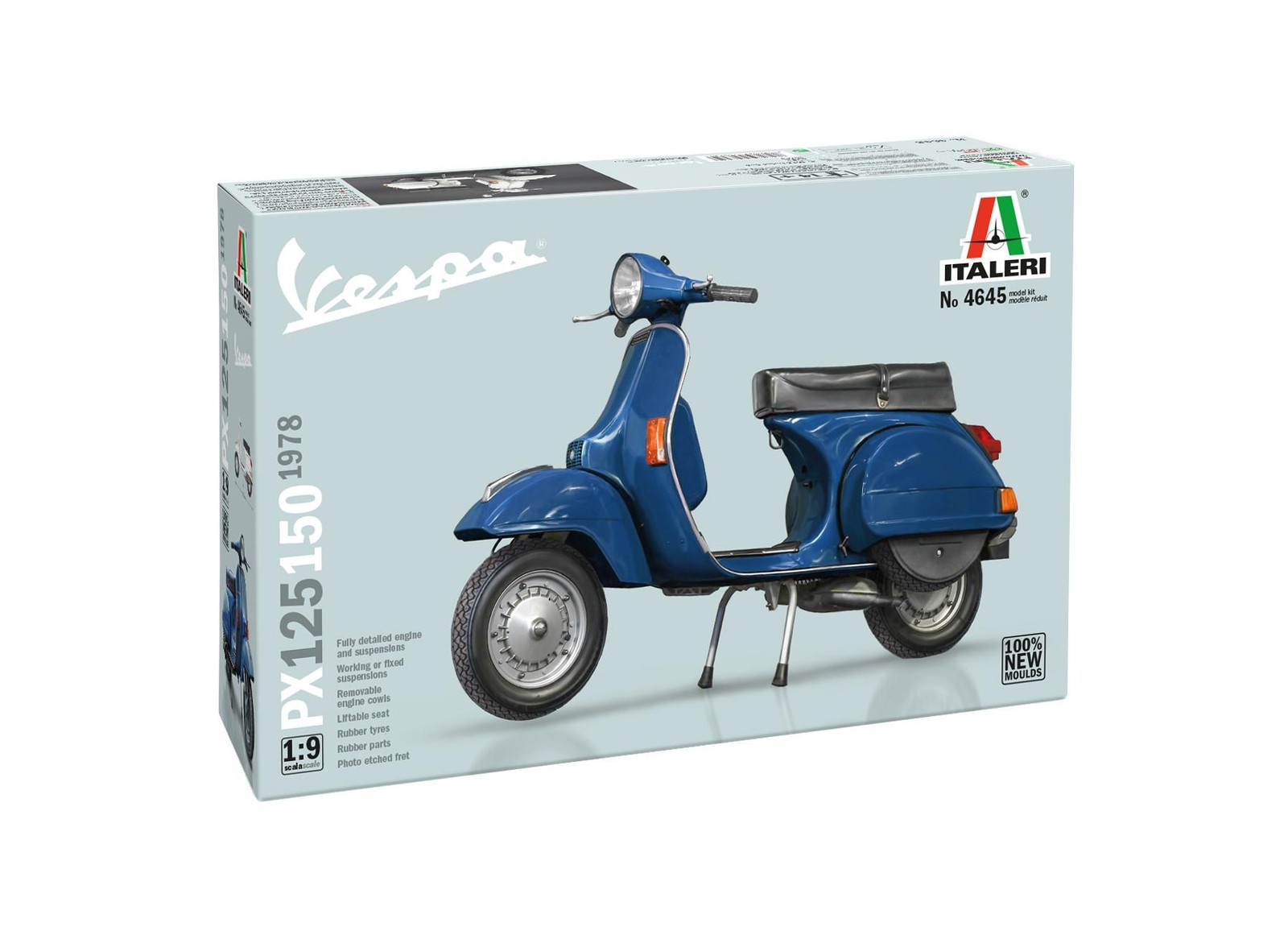 Italeri 4645 1:9th scale Piaggio Vespa PX 125/150 1978 - Image 3