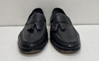 Bally Black Perforated Leather Tassel Loafer Men's Dress Shoes Size 9D — photo 2