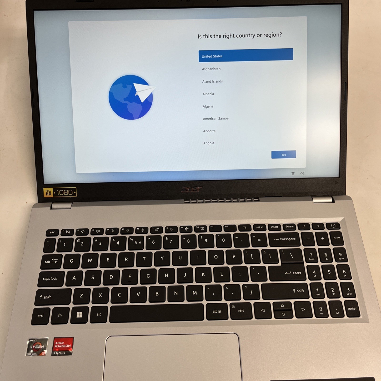 Acer Aspire 3 Laptop with 128GB SSD 8GB RAM AMD Ryzen 3 7320U-image