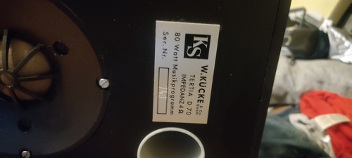 KS Kücke Tertia D70  Vintage  80W / 4 Ohm – Isophon / Philips Chassis