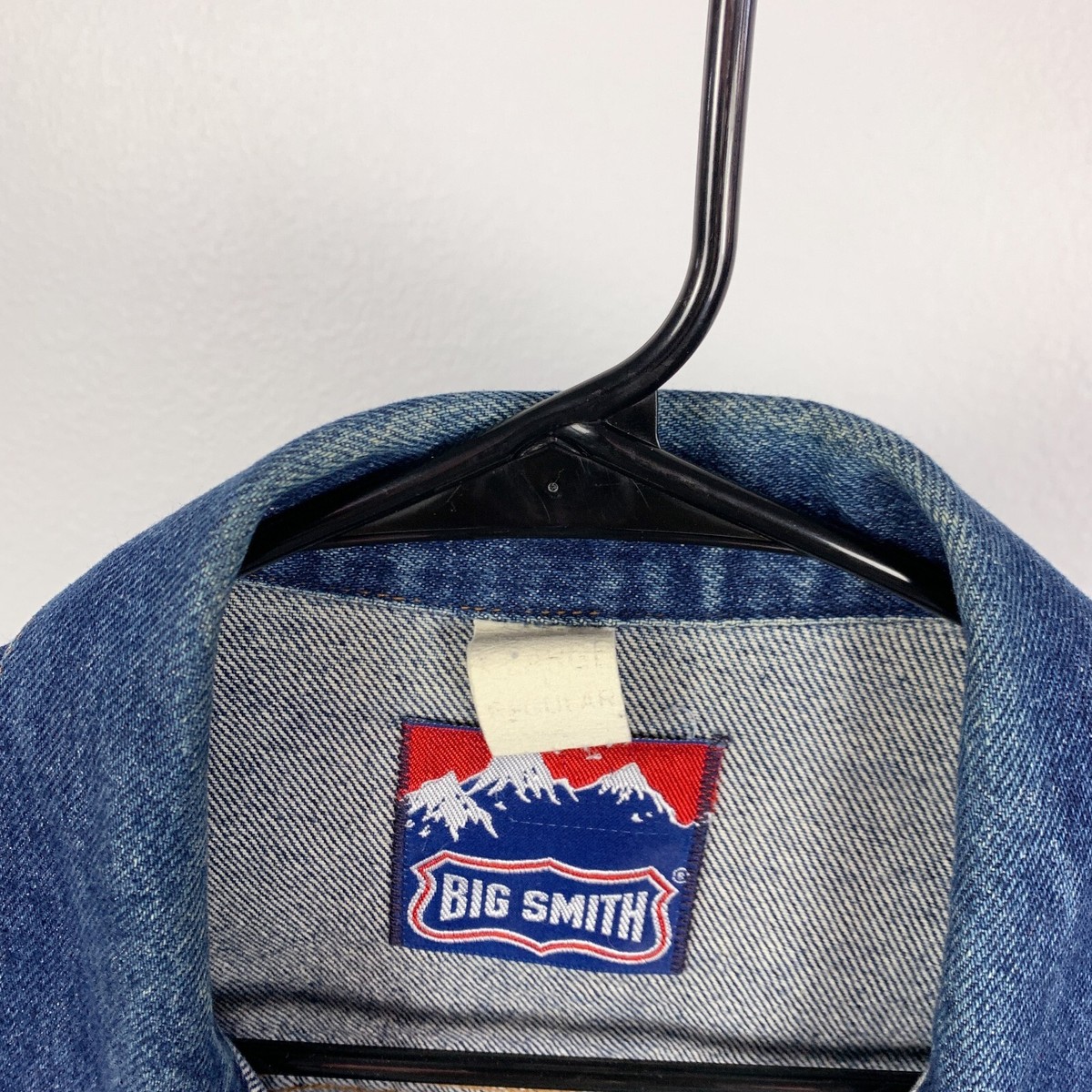 Vintage Big Smith Button Trucker Jean Denim Jacket Large XL | eBay
