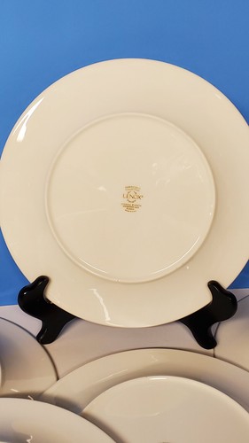 Lenox Eternal White Accent Luncheon Plates 9 3/8 Dimension II Collectin Set Of 5 - Picture 12 of 14