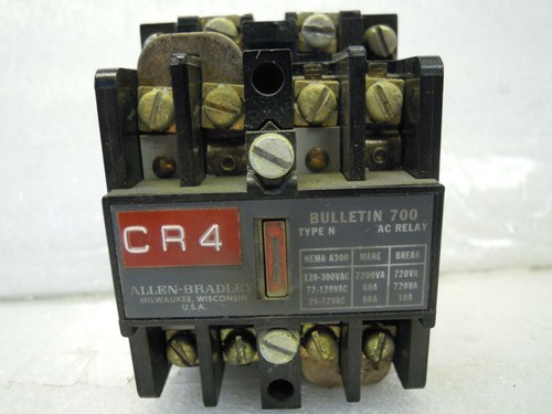 ALLEN-BRADLEY 700-N400A1 SER. C CONTROL RELAY 4NO 84AB86 COIL 110/120V 50/60Hz - Picture 2 of 4