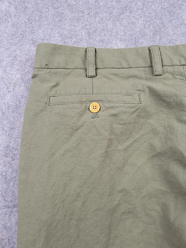 Brooks Brothers Hose Herren 38x30 Grün Milano Fit Baumwolle Leinenmischung Freizeit - Bild 9 von 15