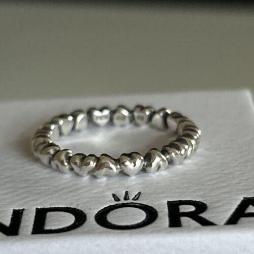 Authentic Pandora ๐ Stackable ring ๐Forever Love Heart ๐ Size 52 ๐ 925 ALE - Picture 2 of 15