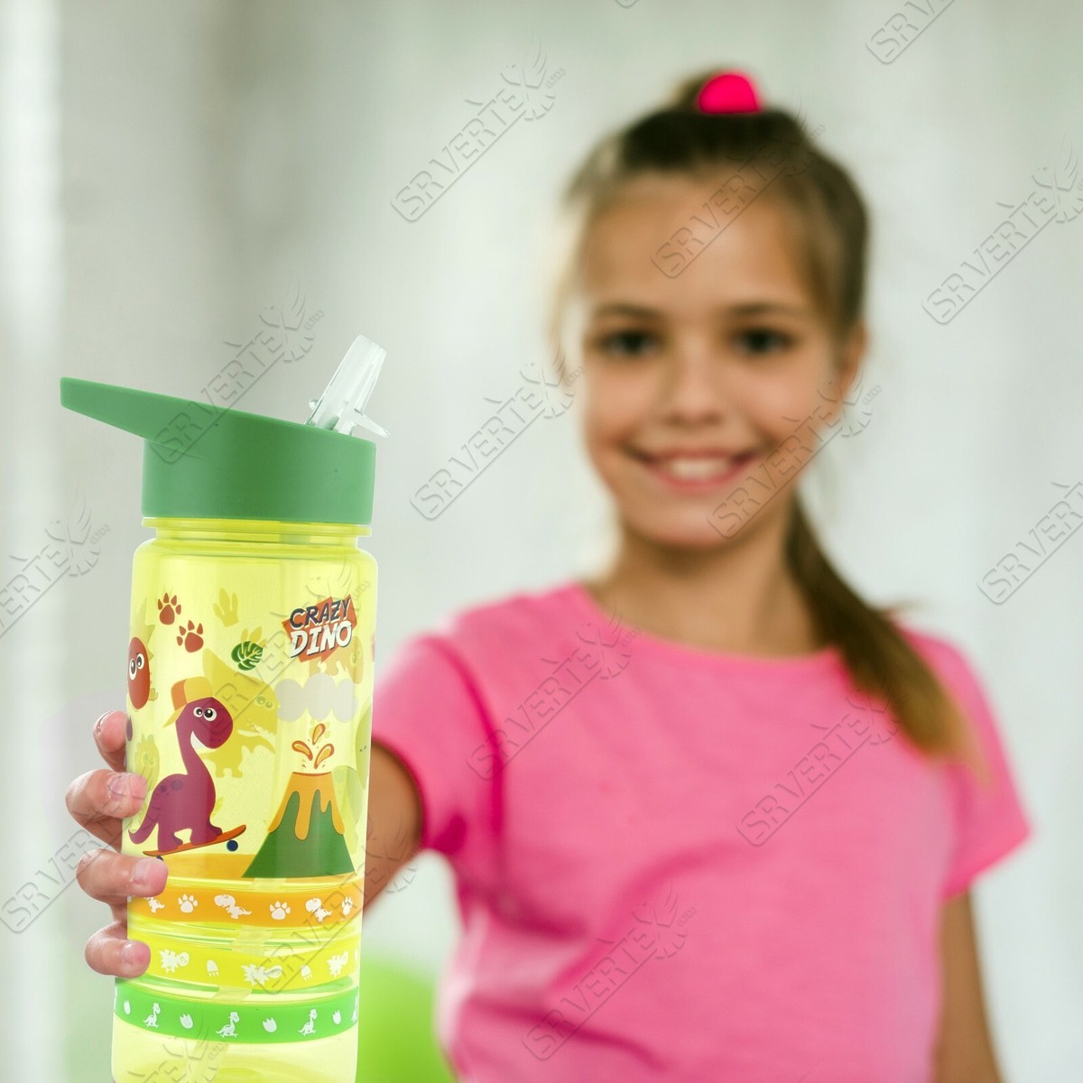 Fringoo - Borraccia Per Bambini Con Cannuccia, 100% A Prova Di Perdite, Senza BPA, 600 Ml, Per - Foto 4