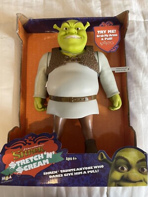 RARE 2006 SHREK STRETCH N SCREAM 13'' TALKING FIGURE  WORKS!