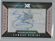 Samaje Perine 2017 Panini Xr Luminous Endorsements Autograph Rookie #80/99