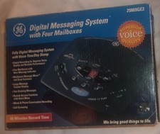 GE DIGITAL MESSAGING SYSTEM ANSWERING MACHINNE 29869GE2 WITH BOX