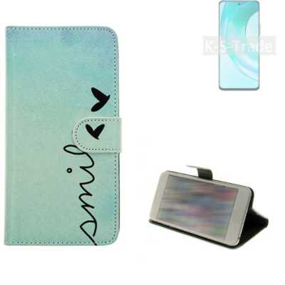 360° Schutz Hülle für Wiko T50 Wallet Case Design smile