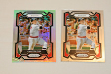 CARLTON FISK (2) 2024 PRIZM SILVER PRIZM & BASE #233 BOSTON RED SOX