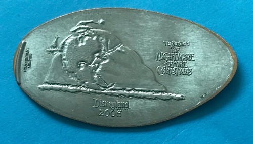 2006 NBC SANDY CLAWS NIGHTMARE HAUNTED MANSION PRESSED QUARTER DISNEY NOT PENNY