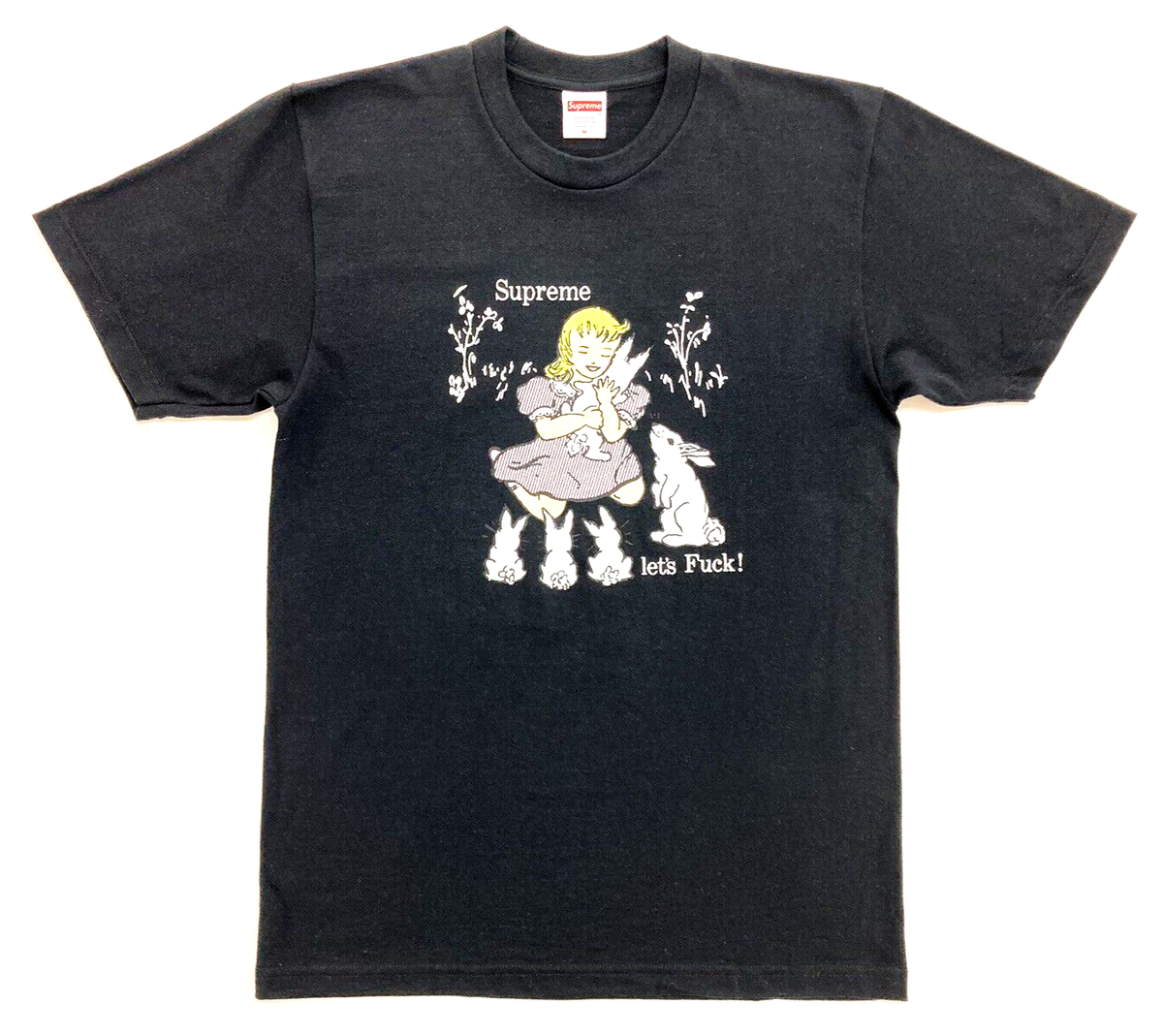 Supreme Lets F__k Tee Black Size M T-Shirt FW16 Rabbits | eBay Supreme Lets F__k Tee Black Size M T-Shirt FW16 Rabbits | eBay