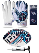 Tennessee Titans Kids NFL Air Tech Football, Wristbands & Gloves, Ages 7-12
