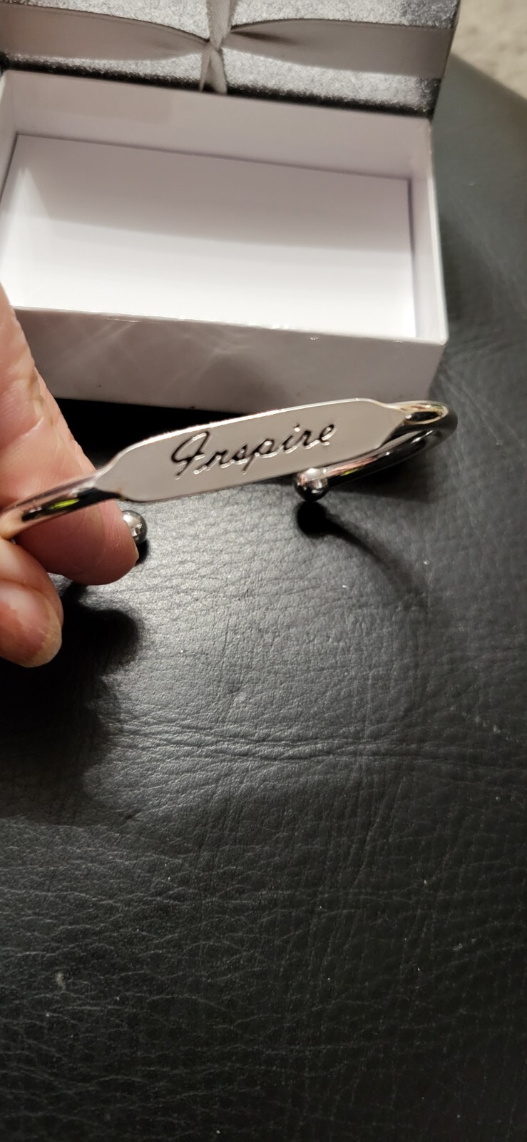 Bangle With 'Inspire' Engraved - New-image