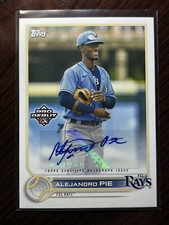 2022 Topps Pro Debut Alejandro Pie Base Autograph Auto Rays