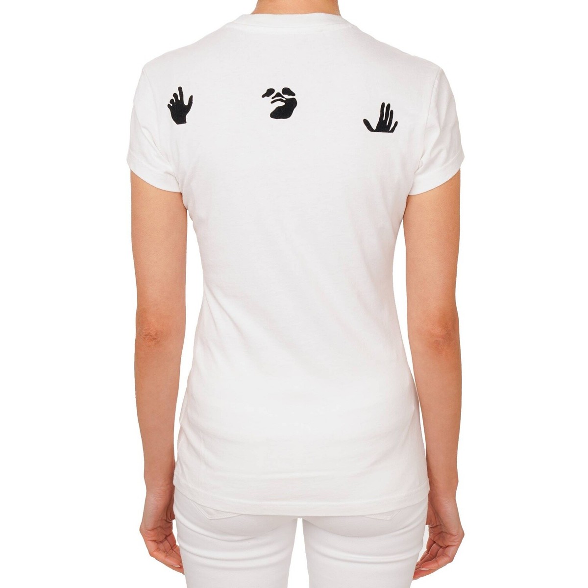 OFF-WHITE Virgil Abloh Boyfriends are Temporary Baumwolle T