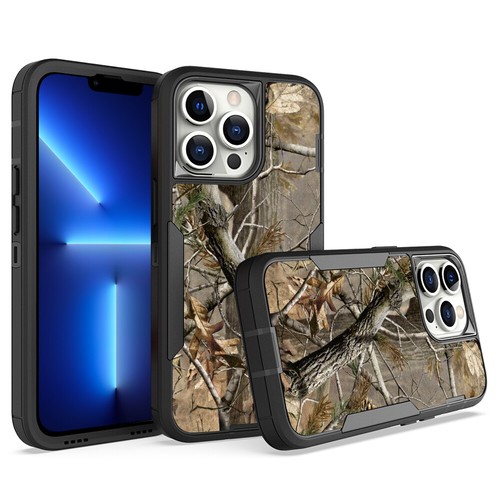 Tree Camo Shock Proof Dual Layer Cover Case For Apple iPhone (Choose Model) - Picture 17 of 31