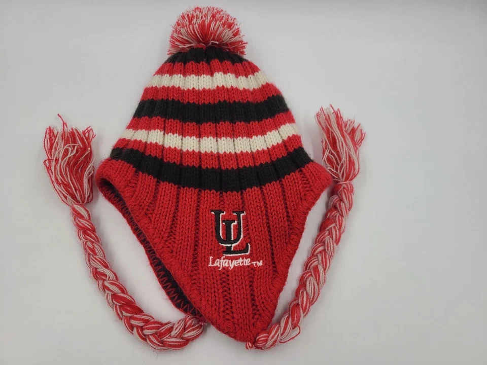Joven Louisiana Lafayette Ragin Cajuns Gorro Orejeras Invierno Sombrero Gorra Niño Niña Foto 2 de 4