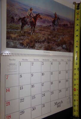 MEN'SCLUB　1982　カレンダー C. M. Russell Calendar 1982 | eBay
