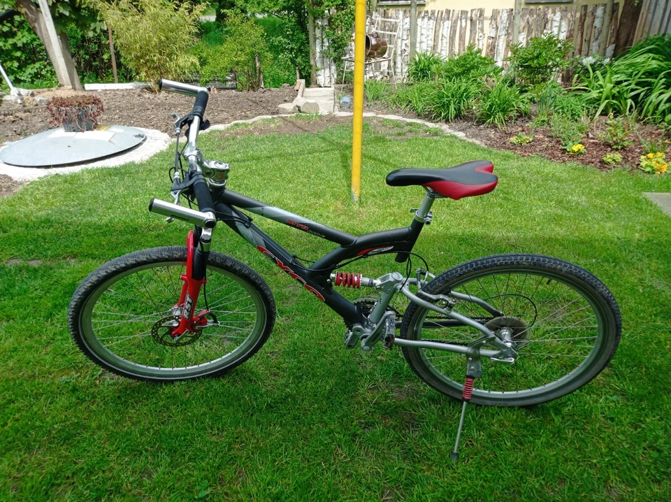 Cyco Mtb Fully Citybike in grau rot 27-Gang - Bild 2 von 4