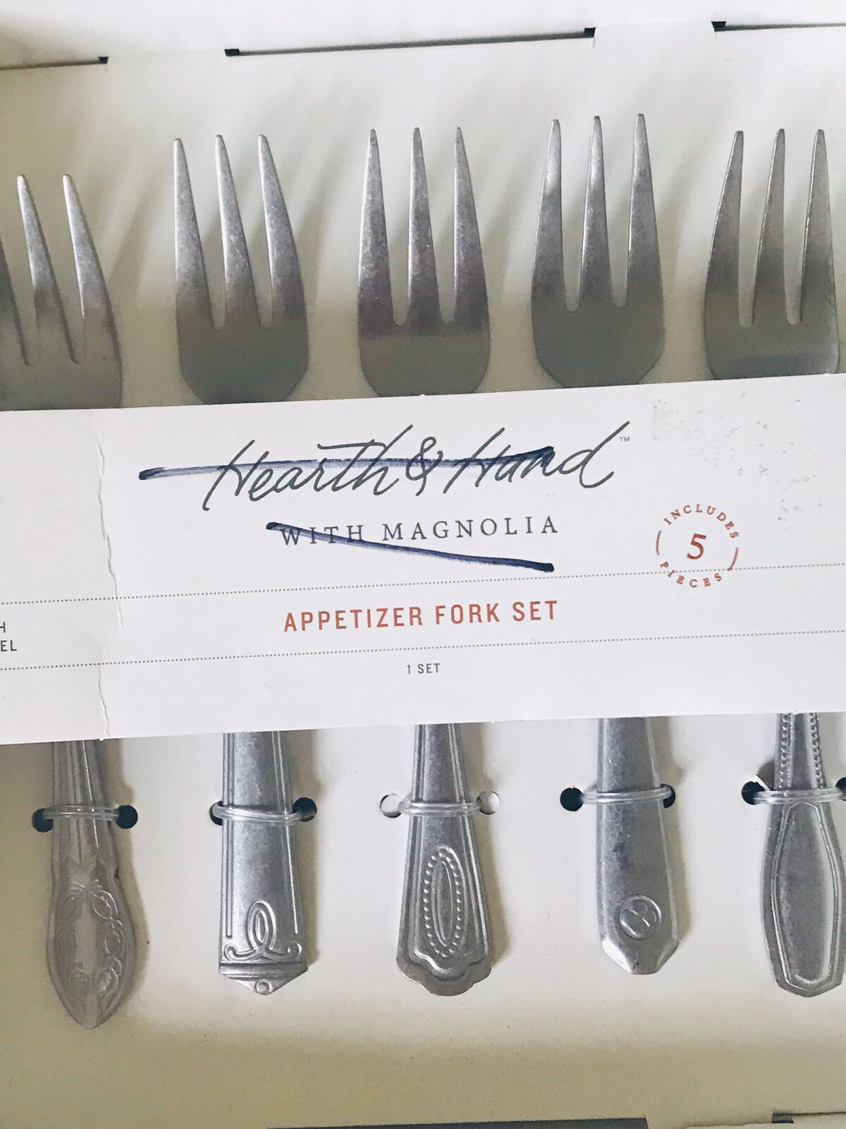 Lot 4 Sets Joanna Gaines Hearth & Hand Magnolia Appetizer Fork Forks 20