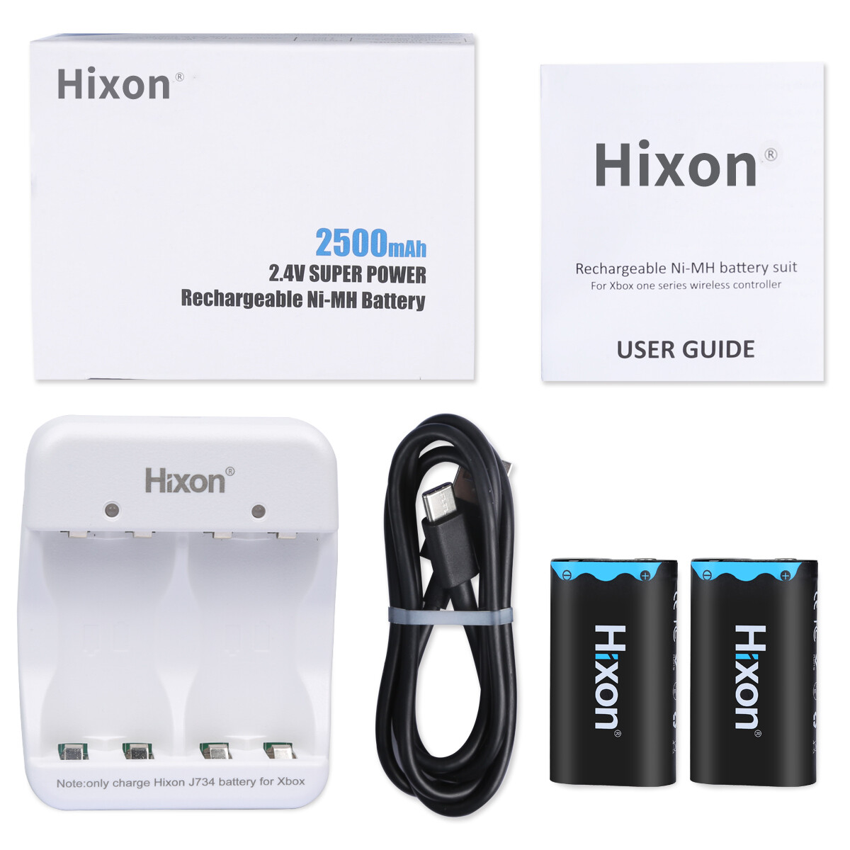 Xbox One Battery Pack,2x2500mAh Rechargeable Battery for Xbox one