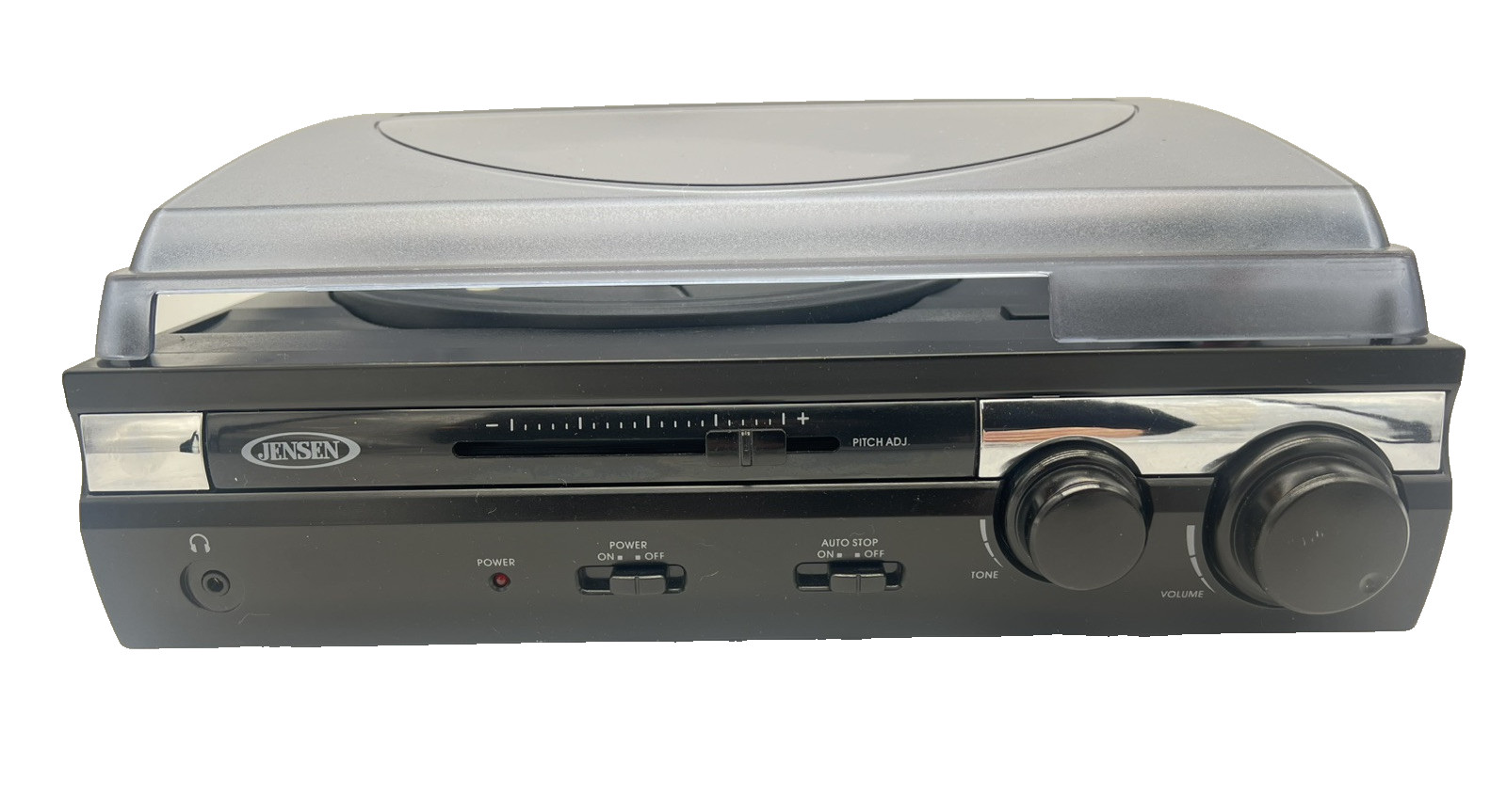 Jensen JTA-230 3 Speed Turntable Built in Speakers Vinyl to 