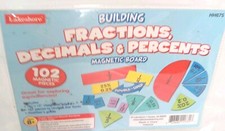 Math Help  Fraction Decimals And PETCENTS Magnetic Magnets Set From LAKESHORE