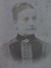 Sweden Ofvanmyra Pretty Girl Antique Photo VTG Early 1900s Ericsson Dress