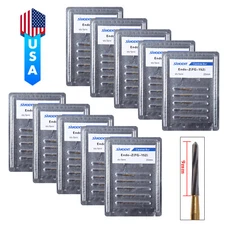 1-10X Dental Endodontic ENDO-Z Tungsten Carbide Burs FG Round 25mm High Speed DL