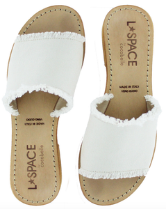cocobelle leather slide sandals