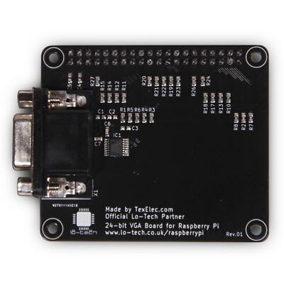 Assembled Tested & Working Lo-tech RPi VGA Board   VGA Shield for Raspberry Pi