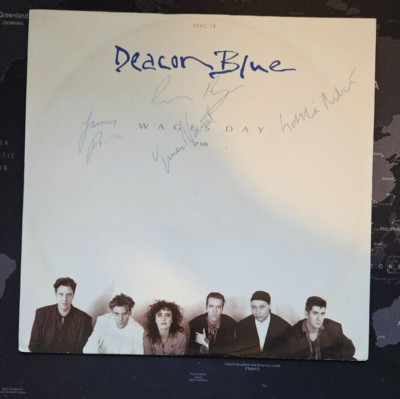 Signed Deacon Blue Wages Day 12'' Vinyl  DEAC T8 CBS Records